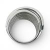 Toller TOM WOOD Ring Kreuzdesign Kugelring Schwarzer Spinell SV925 Herren 56 Gebraucht