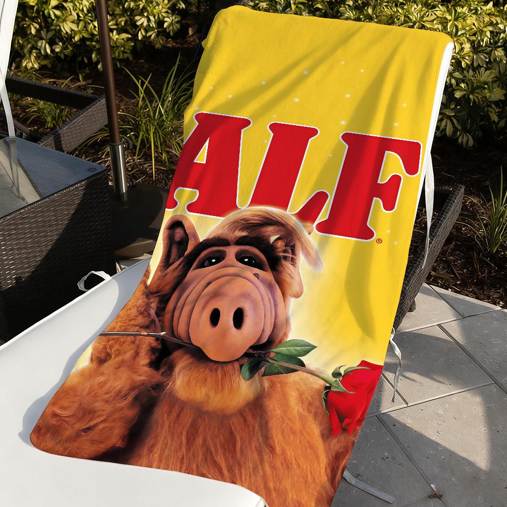 TV Series Alf funny Towel Quick Drying Beach Towels Are Suitable For Swimming Pools Camping Yoga And The Gym