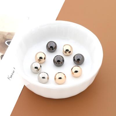 10Pcs Round Shirt Buttons Women'S Clothes Cardigan Cuffs Decorative Buttons Versatile Shirt High-End Metal Button Accessories Small
