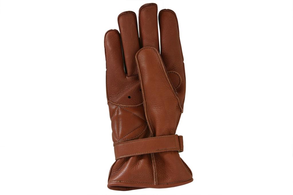 JRP Motorcycle Leather Gloves DBN Brown L