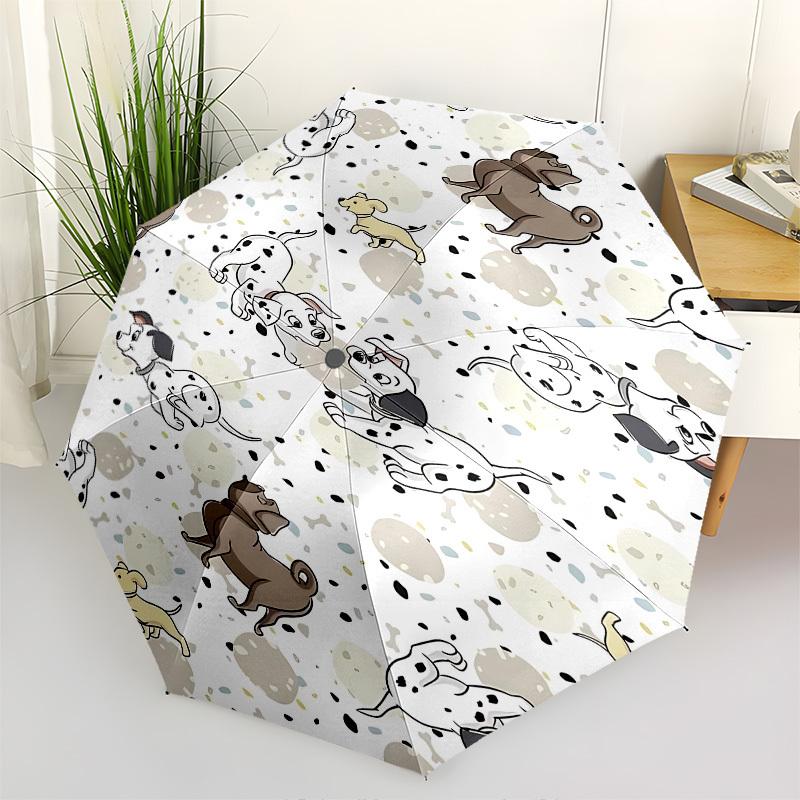 

Dalmatian, Puppies Themed Automatic Opening and Closing Umbrella, Brightly Colored 8-rib Portable Umbrella, Suitable for Men and Women, A Perfect Gift