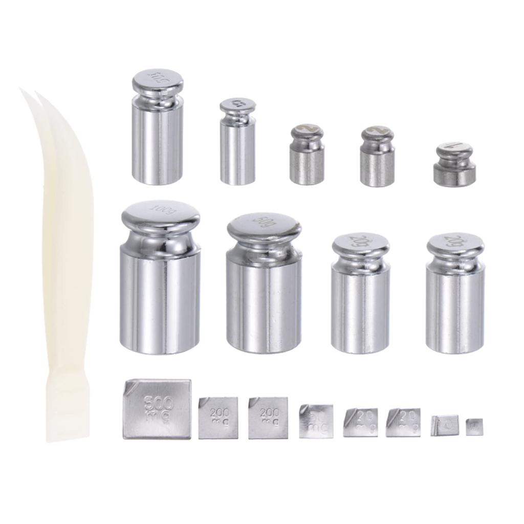 uxcell Stainless Steel Calibration Weight M1 for Digital with Red Box 17-Piece Set, Accuracy, Balances,