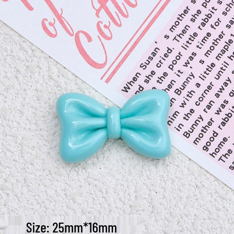 DIY Resin Clog Button Kit: Cute Cartoon Bow, Cream Glue, Hairpin Accessories
