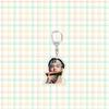 7pcs BTS Summer-themed Keychains, Featuring Real-life Portraits, and Celebrity Merchandise Support Charms.