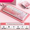 98-Tasten Kabellose Bluetooth Tri-Mode Mechanische Tastatur mit Blauen, Schwarzen, Braunen, Roten Schaltern - RGB für Gaming, Büro, Esports, Mädchen.