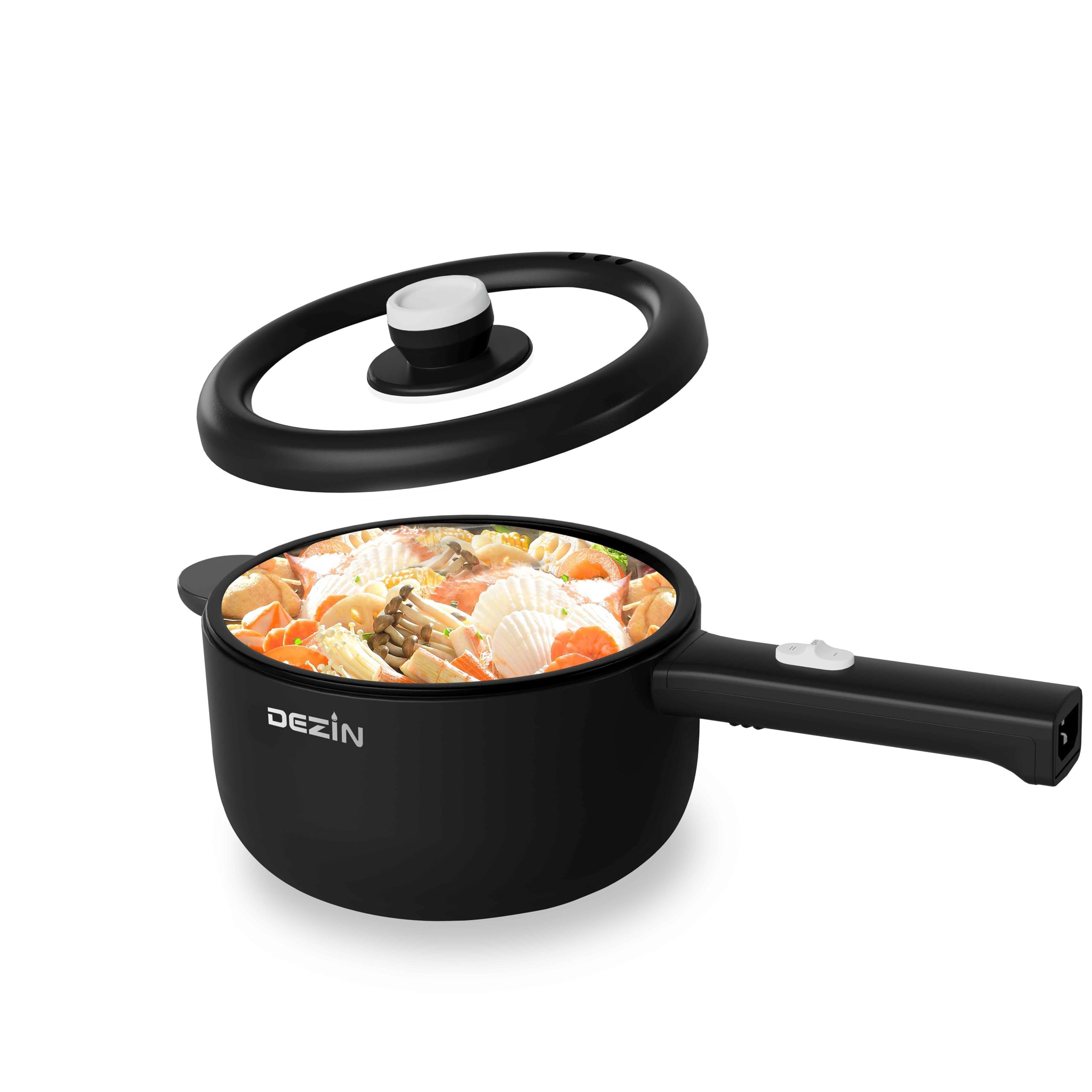 

DEZIN 2L Electric Pot Cooking Grill This electric pot can be used by two people with features an and features two heat perfect for living and easy to чёрный