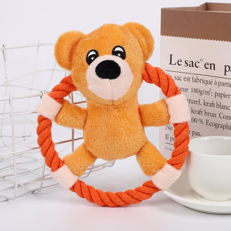 Interaktive und Beißende Frisbee Haustierbedarf, Hunde Plüsch Frisbee Spielzeug