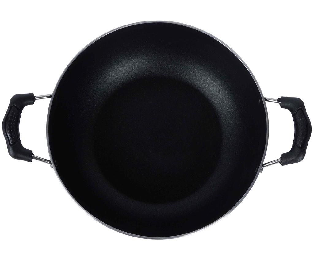 Trifri Non,Stick Kadai Turner With Lid  Non Stick Coating Induction Base Cookware Kitchen Accessories Cooking