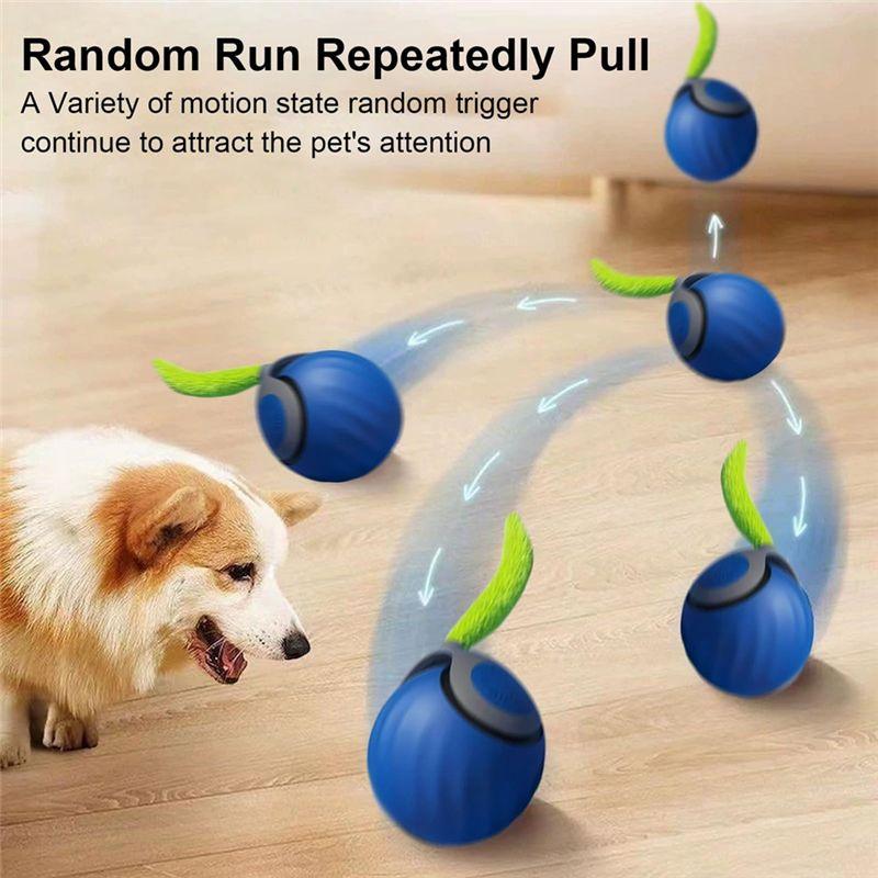 Practical-Wave-Design Interactive Cat Ball Pet With For Indoor Cats For Smart Obstacle Avoidance Flexible Scrolling Blue