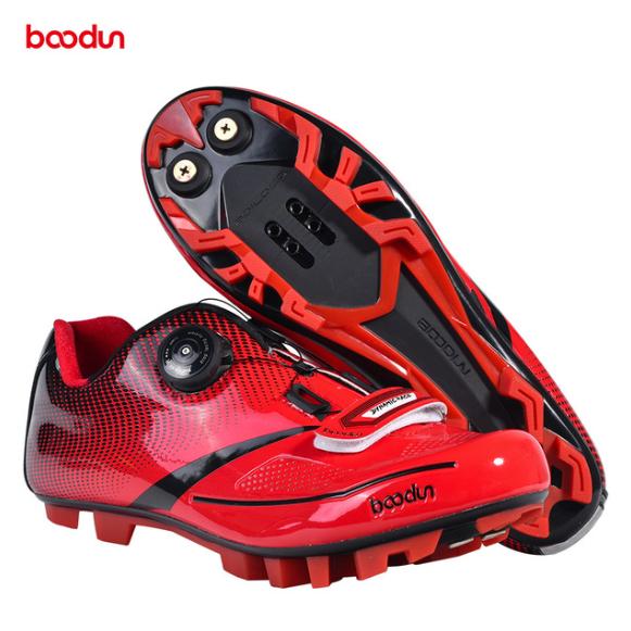 Marke BOODUN, Größen 39–45, Professionelle Herren-Radschuhe mit SPD-System, atmungsaktiv, Drehverschluss, Rennrad- und Mountainbike-Trainingsschuhe