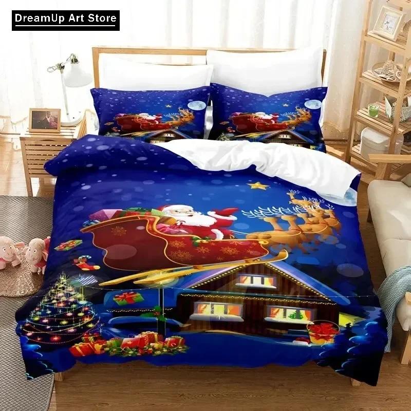 3D Printed Christmas Bedding Set Duvet Cover Bedroom Comforter Covers Single Twin King Size Quilt Cover Home