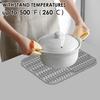4Pcs Silicone Drain Pad Drying Mat Pots Dish Drain Mat Sink Protector Mats For Kitchen Tableware Non-slip Anti-scald Coaster