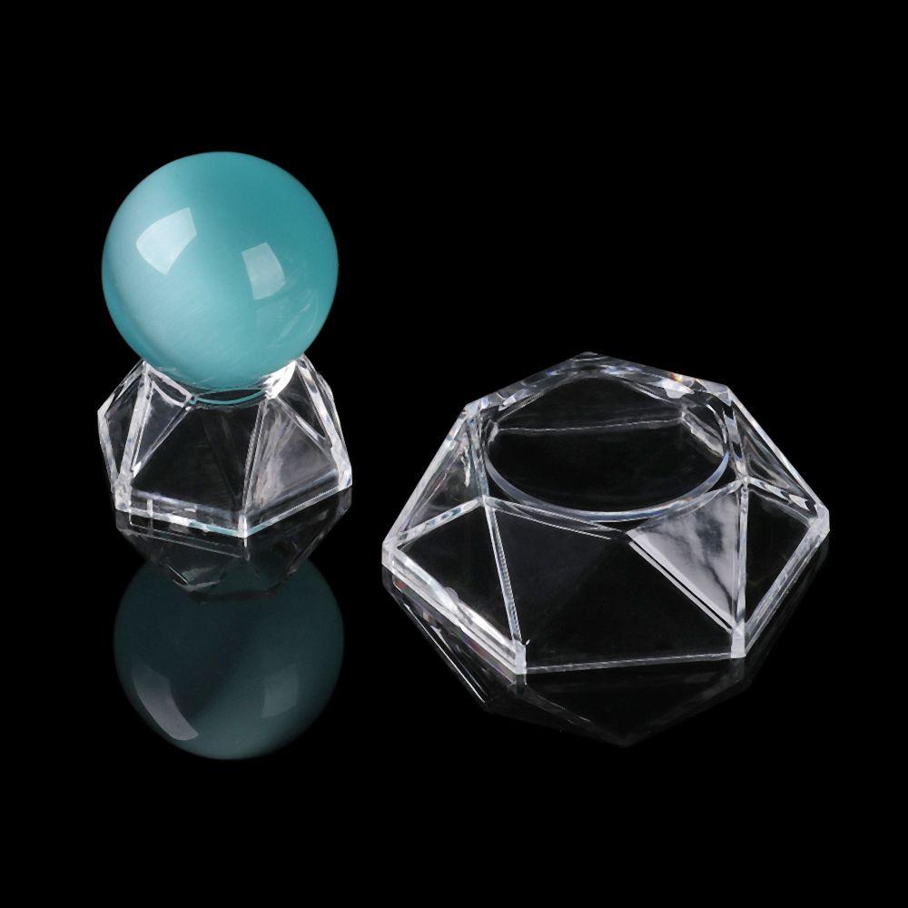 Home Decoration Quartz Sphere Holder Acrylic Display Stand Crystal Ball Base Transparent Pedestal