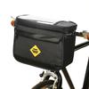 Water Resistant Insulated Bike Handlebar Cooler Bag, Front Basket Pannier Bag with Phone Holder Mount for Cycling
