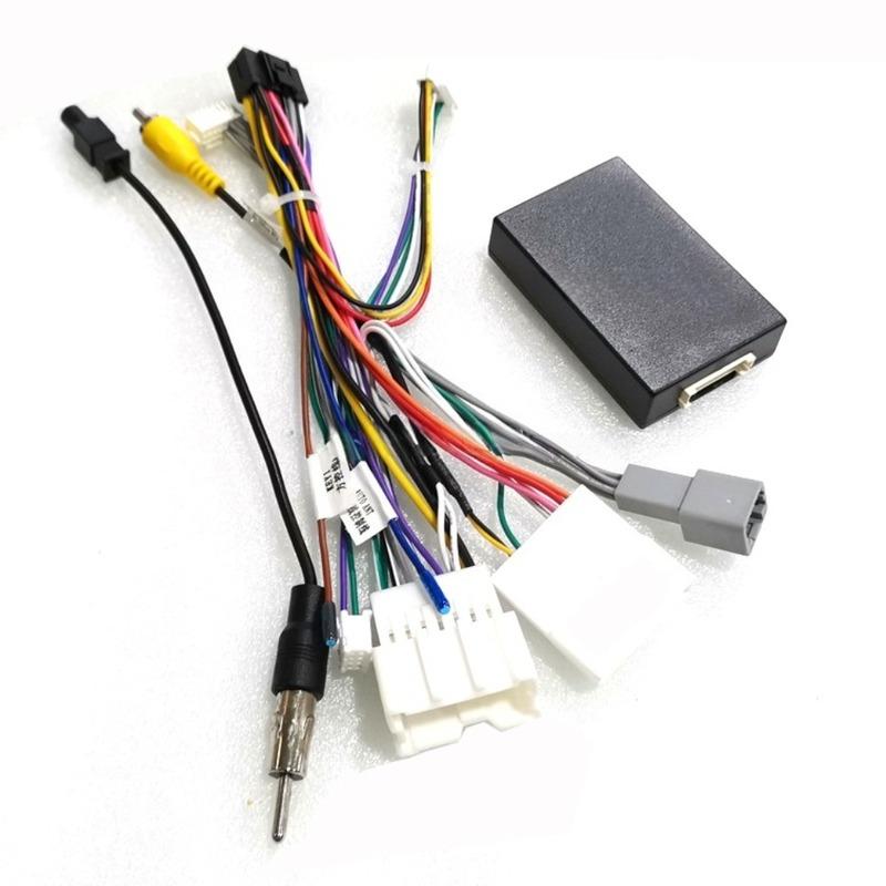 For Renault Dacia dust collector CANbus box car Android stereo 16 pin power harness cable adapter car audio and video cable