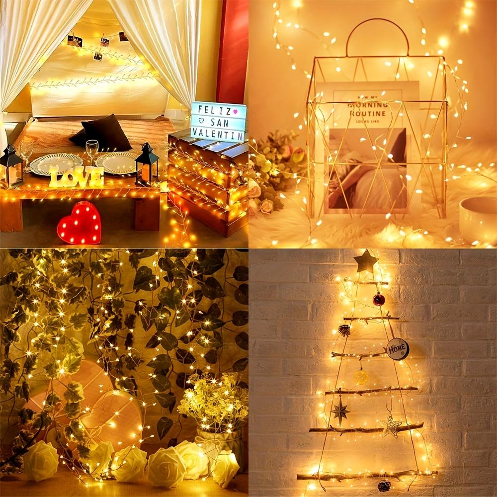 Outdoor Waterproof Lamp Solar Powered LED String Lights 8 Modes Firecracker Fairy Light for Patio Balcony Garden Christmas Decor