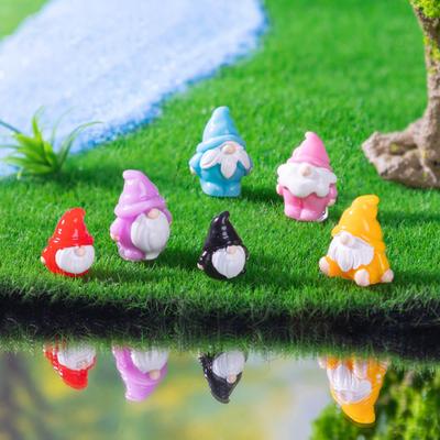 14Pcs Micro Landscape Ornament Mini Gnome Easter Figure Miniature Garden Decoration Mini Potted Plant Accessories