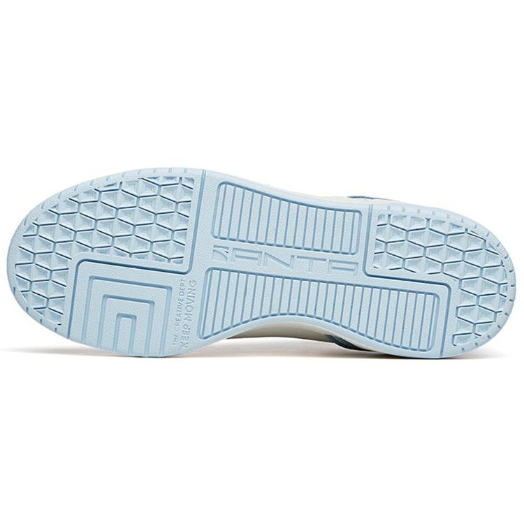 Anta Lifestyle Series Warmth And Anti-Slip Low-Top Sneakers Women sneakers White Blue 922218067-3