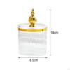 Clear Acrylic Cotton Swab Holder with Lid for Bathroom Vanity