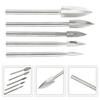 High Quality Practical Wood Carving Tools Engraving Wood Carving 5PCS Carbide Grinding Tool For Woodworking Kit