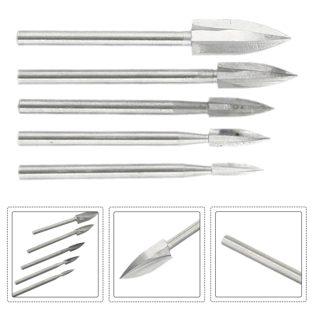 High Quality Practical Wood Carving Tools Engraving Wood Carving 5PCS Carbide Grinding Tool For Woodworking Kit