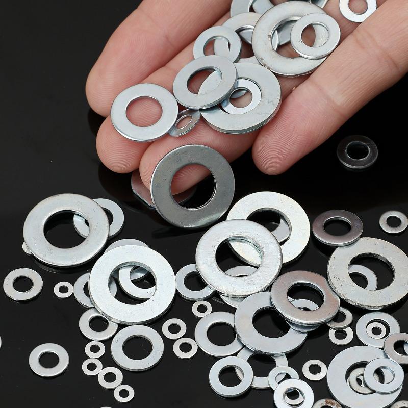 1-5box O-ring Fasteners Washers Stainless Steel Flat Gasket Home Screw Bolts Assorted Kit Accessories M2 M2.5 M3 M4 M5 M6 M8 M10