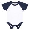 Larkwood Baby Essential Short-Sleeved Baseball Babysuit