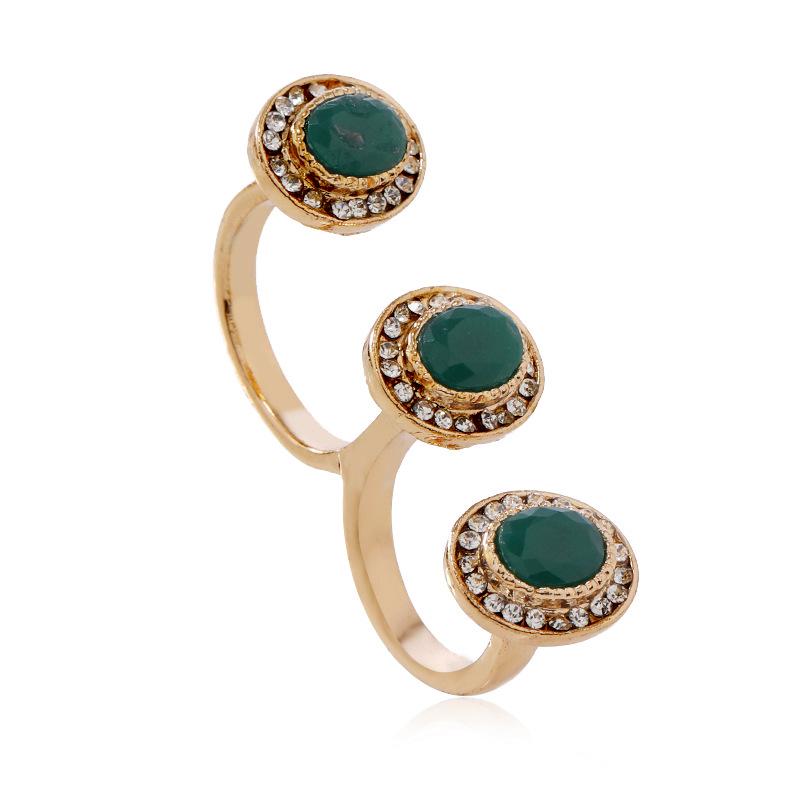2023 Trendy Women's Luxury Red Agate Open Ring: Retro French Gemstone Style