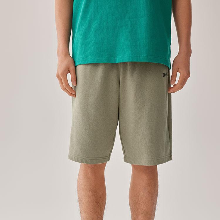 Skechers Comfortable Soft Loose Breathable Five-Point Shorts Men Shorts Rock-Beige L225M081-00V8