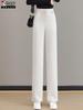 Woodpecker Women's High-Waist Fleece Lined Wide-Leg Pants Autumn/Winter 2025