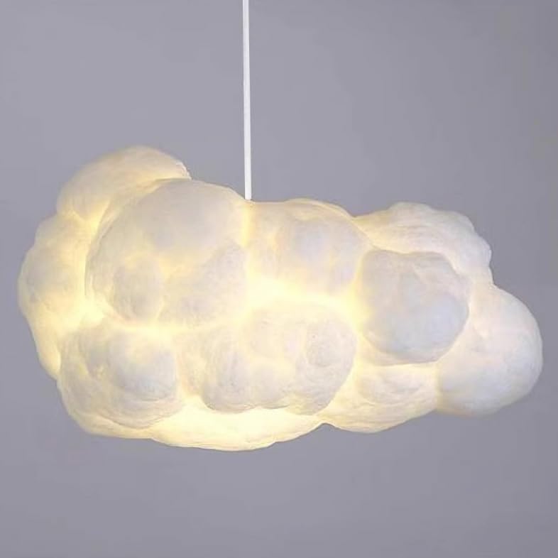 Senkazari Cloud-Shaped Pendant Light, Nordic E26, Hanging Light, Bedside Lamp, Interior Lighting for Stores, Dining Rooms, Living Rooms, and More