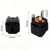1pc USA AU EU To UK Travel Plug Adapter - Type G Travel Adapter
