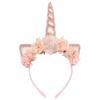 2022 New Trend Unicorn Headband Simulation Flower Headband Cat Ears Headdress Party Hair Accessories Headband