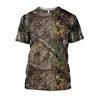 Fashion Women's T-Shirt Summer Men's 3D Printing Short Sleeve Ghillie Clothing Field Pattern Outdoor Sports Fast Drying Breathable Fashion