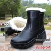 Men's Extra Thick Warm Wool Winter Boots - Waterproof Snow Cotton Footwear