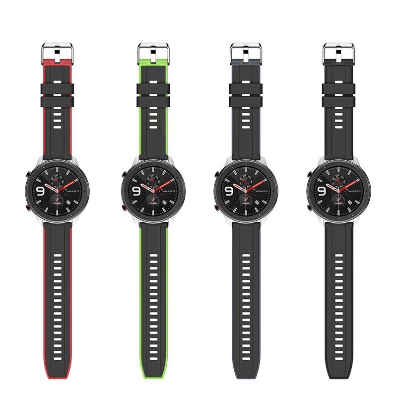 For Samsung Galaxy Watch 3 45mm Strap 22mm Silicone Bracelet Watchbands For Galaxy Watch 46mm SM-R800 Gear S3 Frontier Wristband