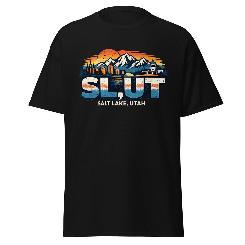 SL, UT - Funny Salt Lake City Utah Parody Gag Gift T-Shirt, Unisex