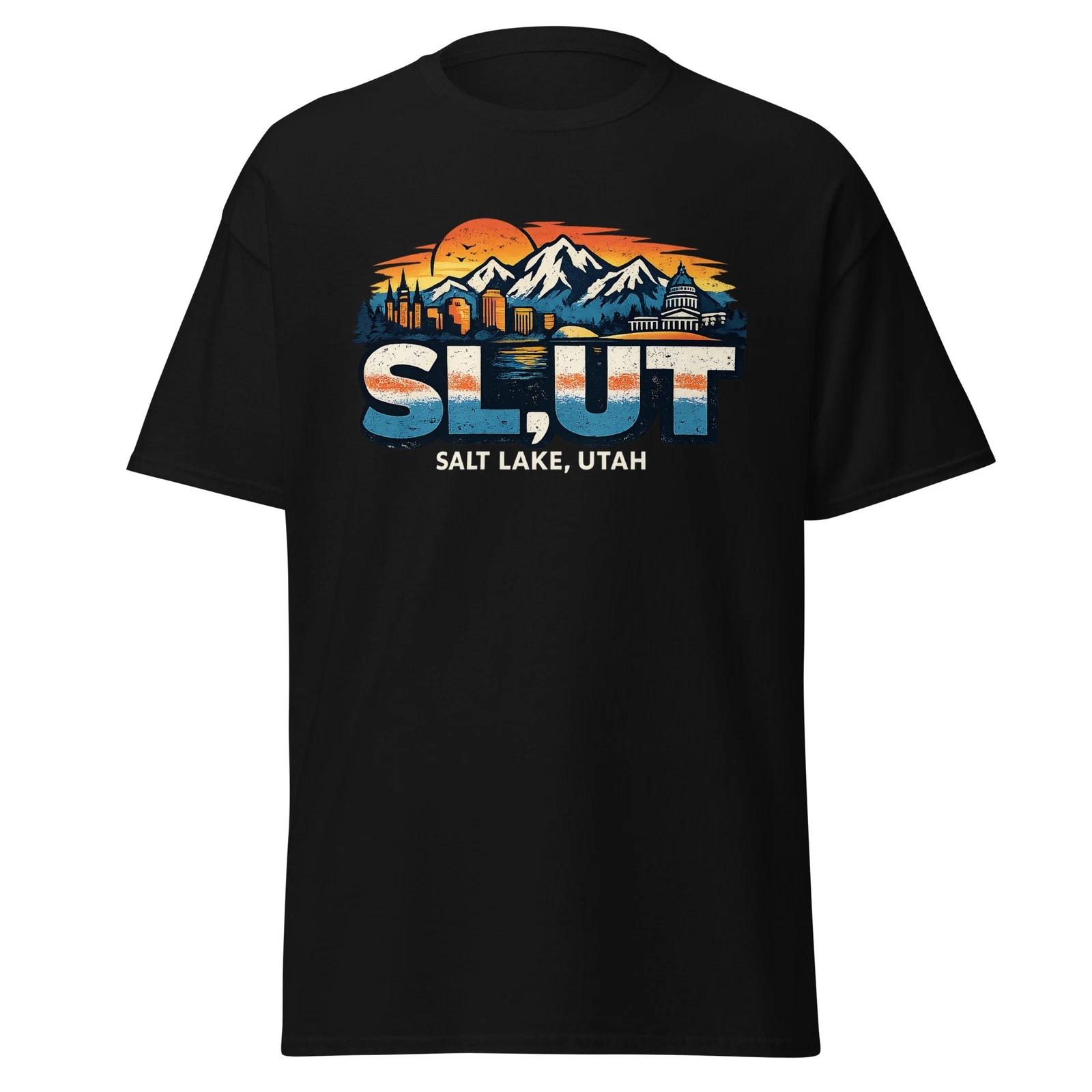 SL, UT - Funny Salt Lake City Utah Parody Gag Gift T-Shirt, Unisex 3XL