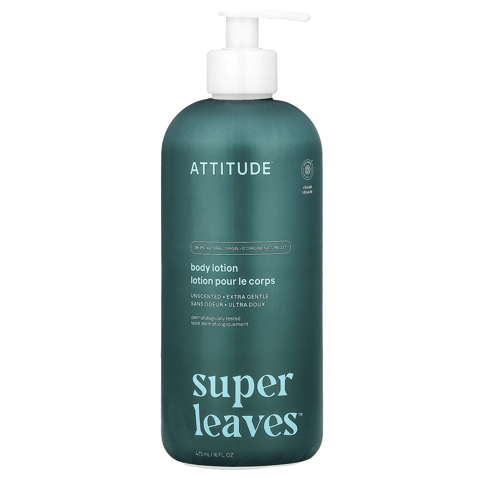 

ATTITUDE, Super Leaves™, Body Lotion, Unscented, 473 ml (16 fl oz)