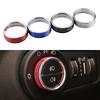 1Pc Aluminum Alloy Headlight Switch Knob Cover for Jeep Compass 2015 - 2025 Self-Adhesive Fog Light Switch Cover Decoration Set