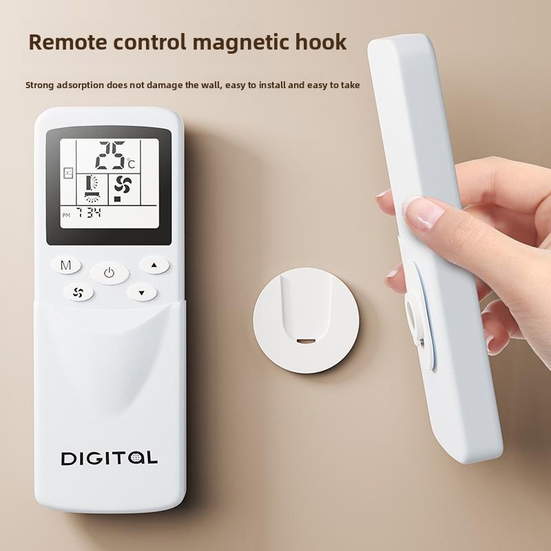 Wall-mounted Router Storage with Magnetic Attachment Hole-free Socket Strip and Hook System