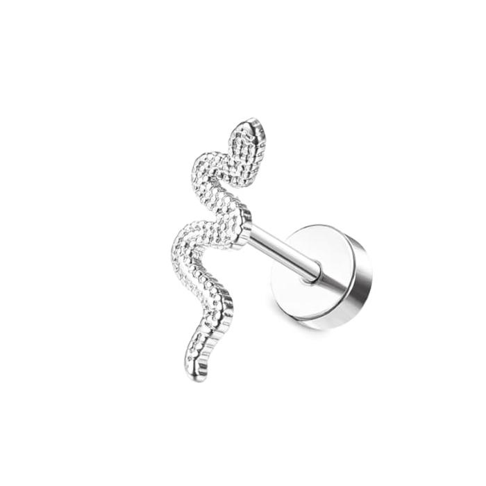 Bobisty Surgical Steel Flat Back Earrings for Women Helix Stud Hoop Earrings Cartilage Earrings Tragus Helix Piercing Jewelry