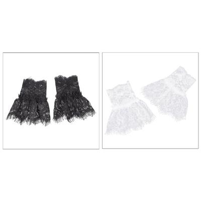 Fashion Lace Wrist Cuffs Lace Detachable Fake Sleeve Cuffs for Women Decoration