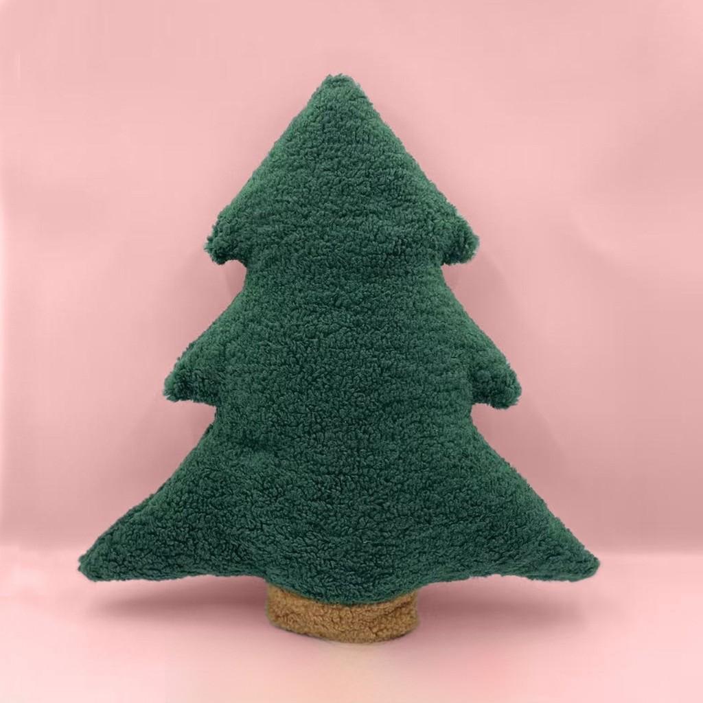 Christmas Tree Plush Pillow Decorative Cushion For Holiday Home Decor