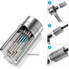 Multifunctional Silvery 7 To 19mm Magic Socket Multi Purpose Wrench Extension Rod Electric Hand Drill Screw Tool Set