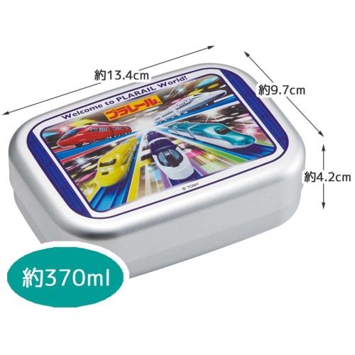 Skater Bento Box 370ml Plarail 23 Aluminum Warm Ware Compatible for Children Boys Made in Japan ALB5NV-A