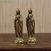 Pure Brass Retro Maria Figurine Key Chains Pendants Buddha Keyrings Hangings