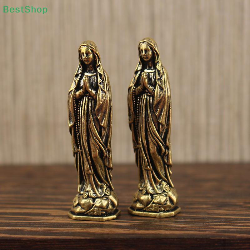 Pure Brass Retro Maria Figurine Key Chains Pendants Buddha Keyrings Hangings