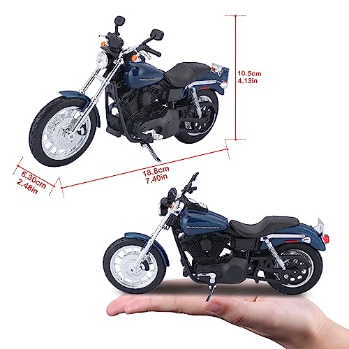 Maisto 1/12 Scale Harley-Davidson Dyna Super Glide Sport Diecast Model Car, Finished Model, 1:12 2004 Dyna Super Glide Sport (32321)