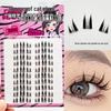 10-Row Autumn Leaf & Sunflower Faux Eyelashes - Flat, Glue-Free